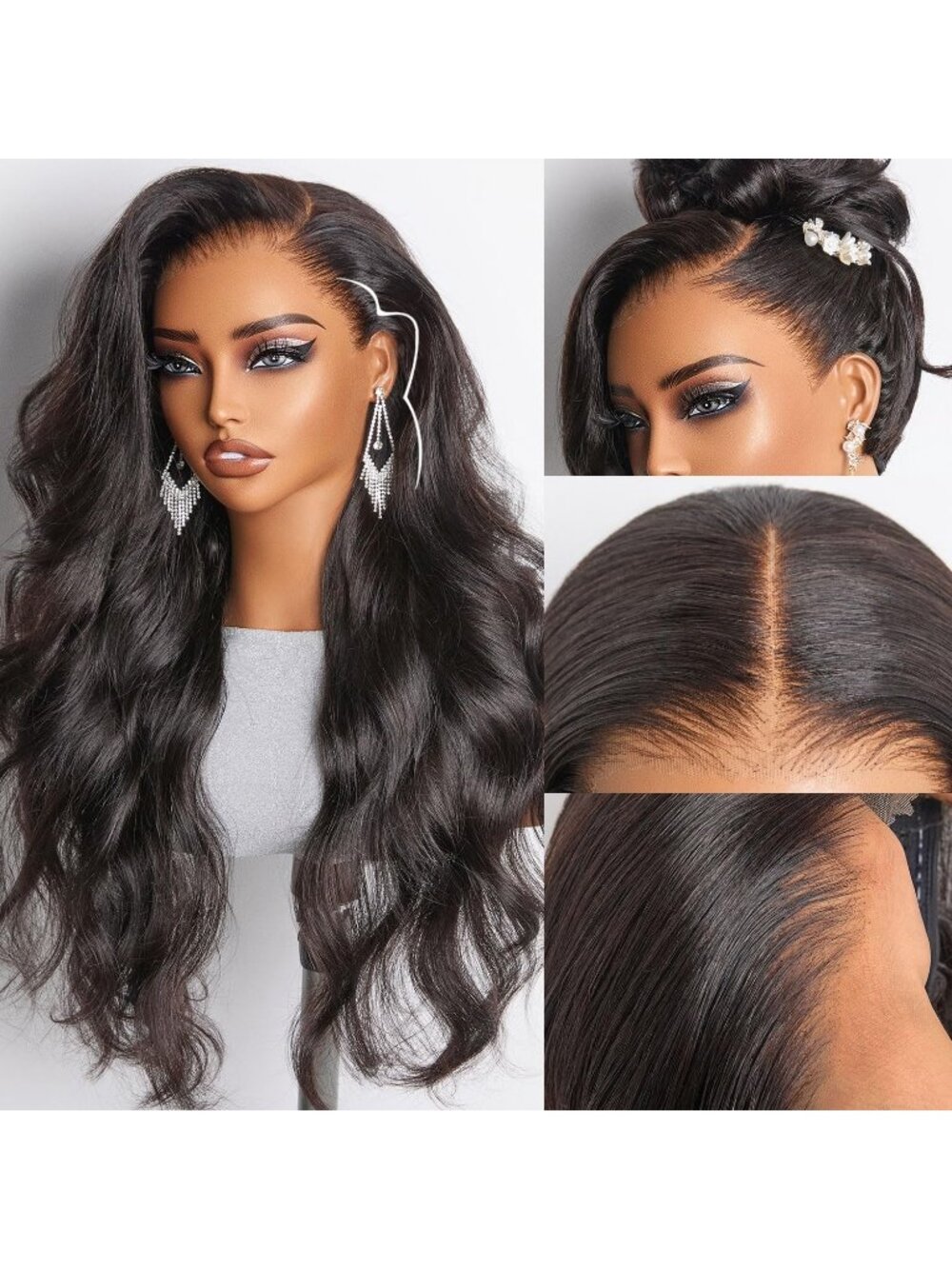 Luvme Hair 30 Inch Human Hair 13x6 Hd Lace Wig Loose Body Wave 220% Density